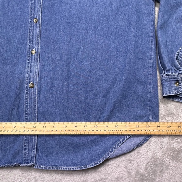 Vintage Bobbie Brooks Denim Shirt Fall Harvest Embroidered Countrycore - Picture 12 of 15